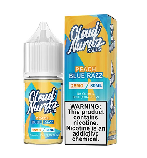 Cloud Nurdz Salt 30ML Peach Blue Razz