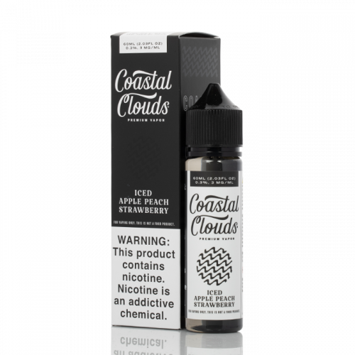Coastal Clouds 60ML Apple Peach Strawberry Iced