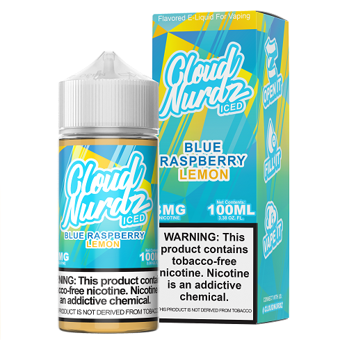 Cloud Nurdz 100ML Blue Razz Lemon Iced