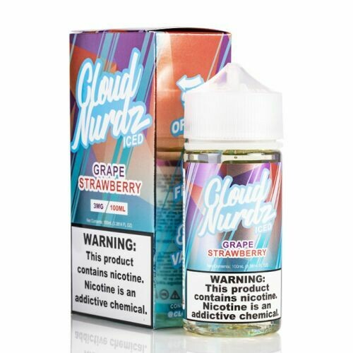 Cloud Nurdz 100ML Grape Strawberry Iced
