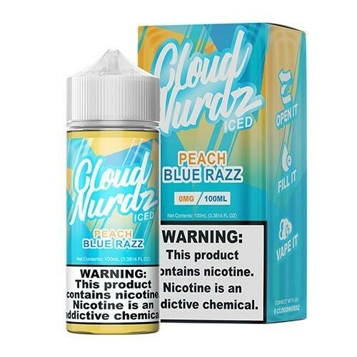 Cloud Nurdz 100ML Peach Blue Razz Iced