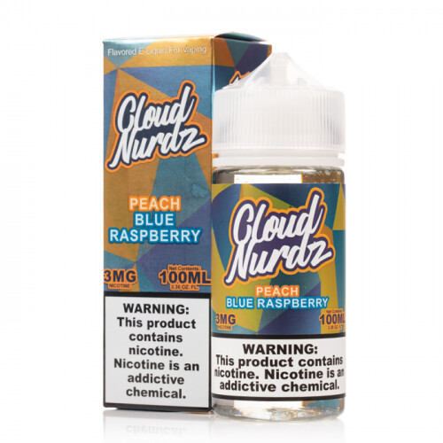 Cloud Nurdz 100ML Peach Blue Razz