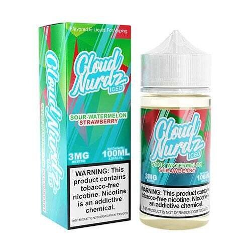 Cloud Nurdz 100ML Sour Watermelon Strawberry Iced