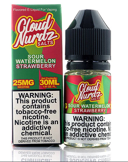 Cloud Nurdz Salt 30mL Sour Watermelon Strawberry