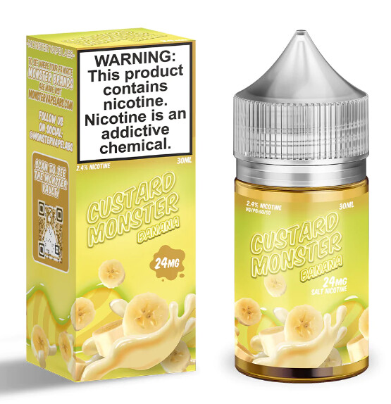 MVL Custard Monster Salt 30mL Banana