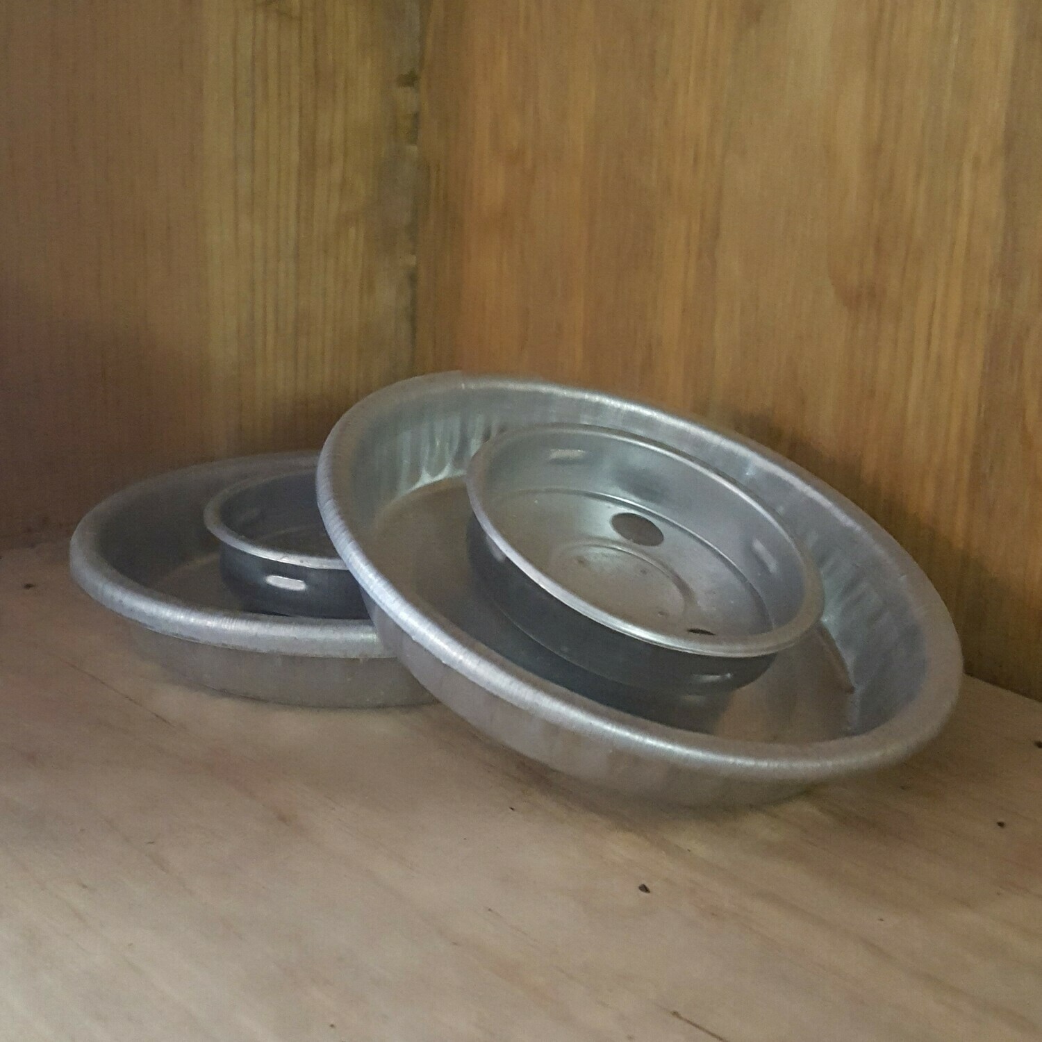 Galvanized Chick Waterer Base