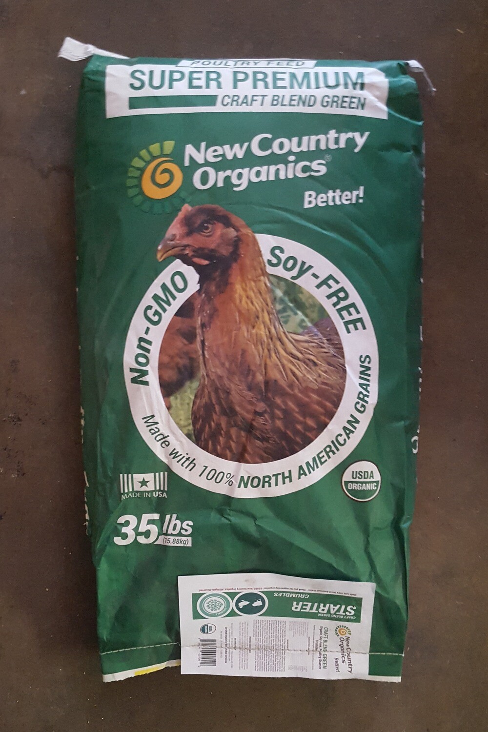 New Country Organics All Poultry Starter Crumbles, 35 lb. New Country Organics All Poultry Starter Crumbles, 35 lb.