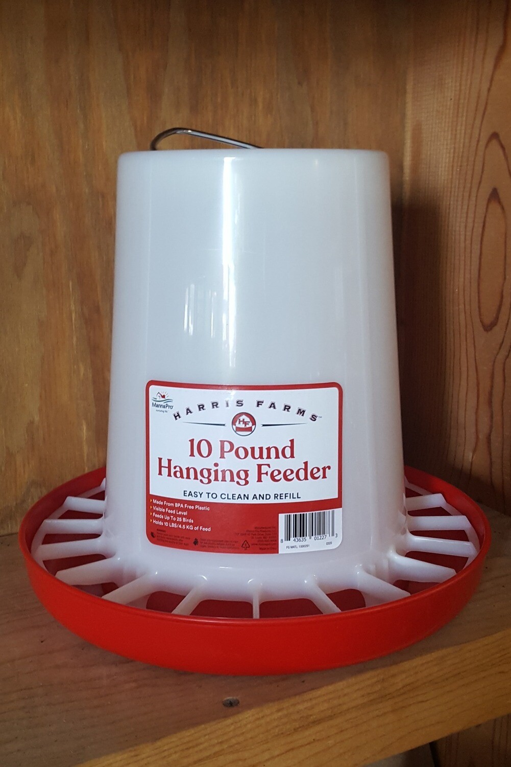 10 lb. Hanging Plastic Poultry Feeder 10 lb. Hanging Plastic Poultry Feeder