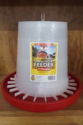 11 lb. Adjustable Hanging Plastic Poultry Feeder