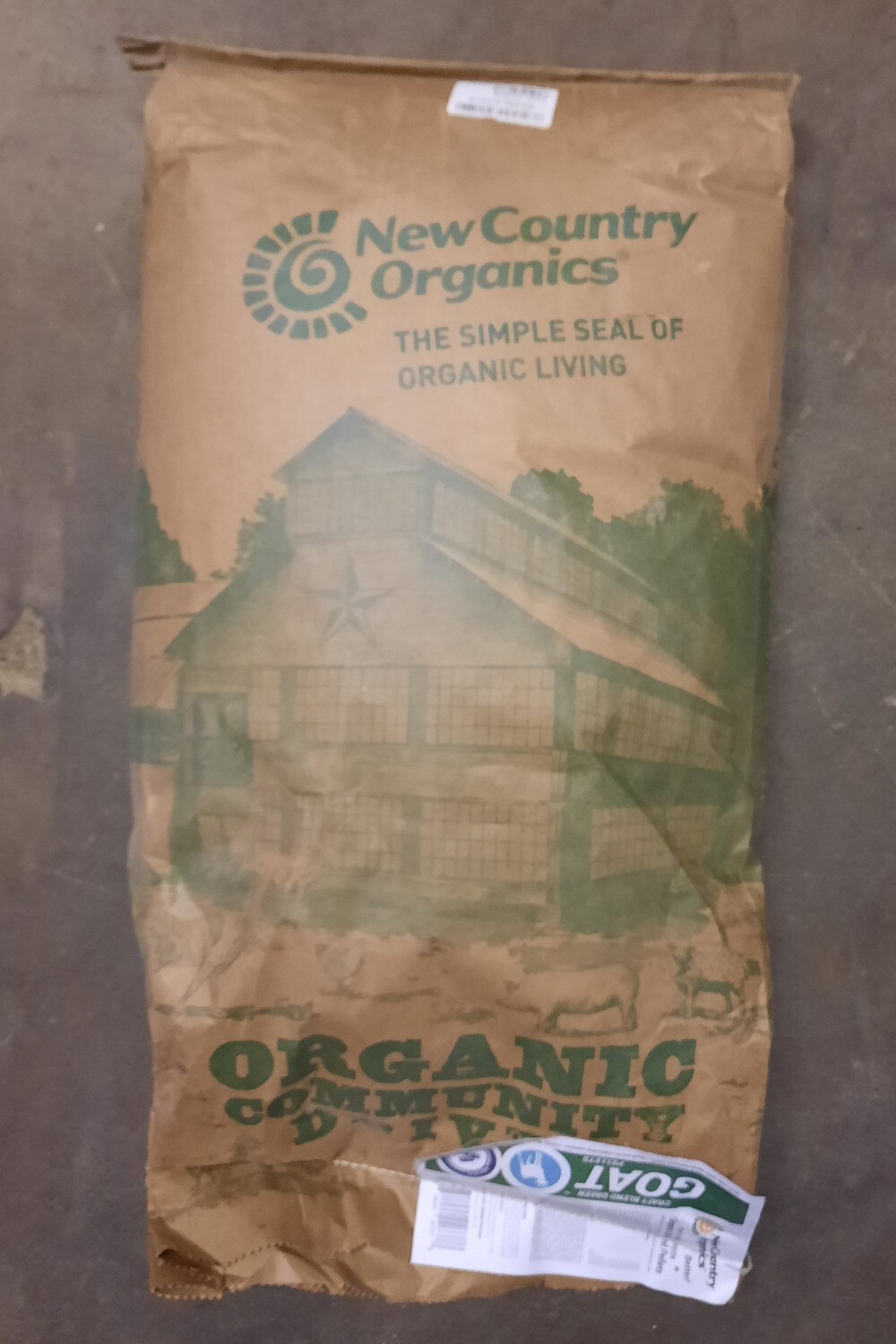 Goat Pellets, New Country Organics, 40 lb.