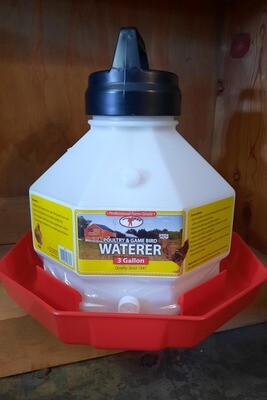 3 Gallon Poultry and Game Bird Waterer