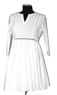 Fit and Flare Eyelet Dress