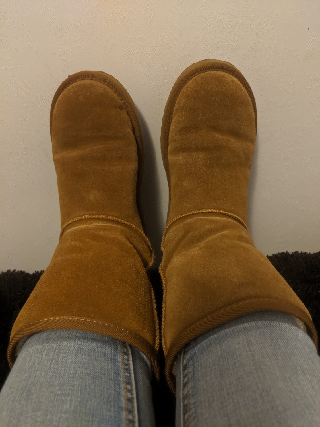 Knock you on your butt smelly brown boots