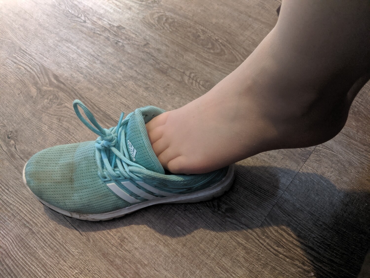 Well worn sexy super smelly running shoes