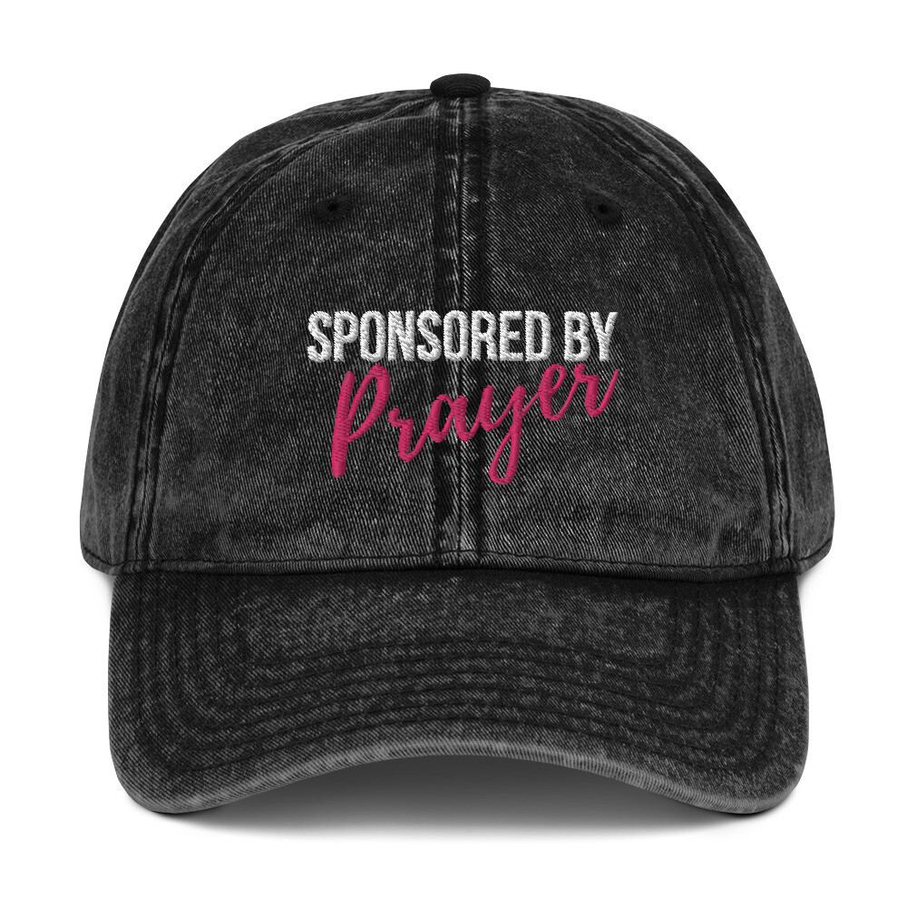 Sponsored By Prayer Vintage Cotton Twill Cap