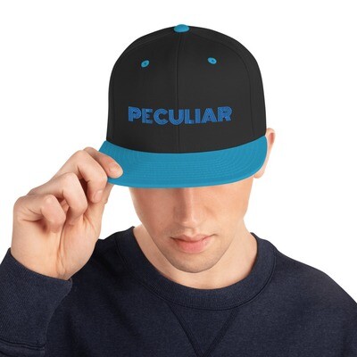 Peculiar Teal Snapback Hat