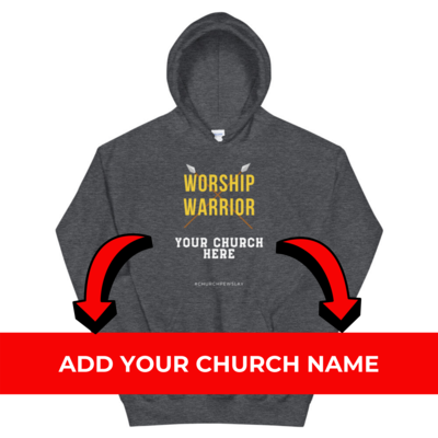Worship Warrior Personalized Unisex Hoodie