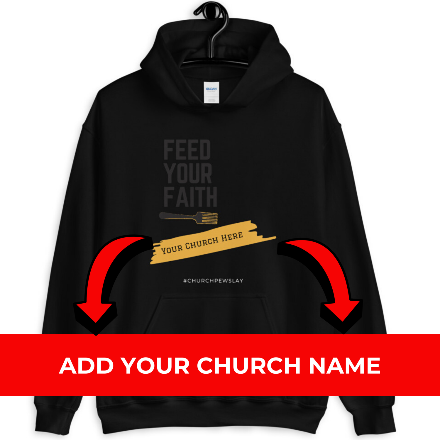 Feed Your Faith Personalized Unisex Hoodie