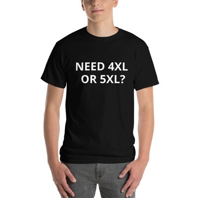 Custom 4XL or 5XL Short Sleeve T-Shirt