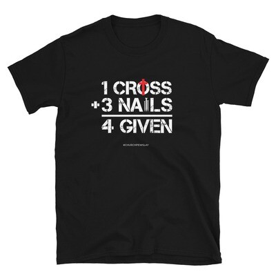 1 Cross 3 Nails Short-Sleeve Unisex T-Shirt