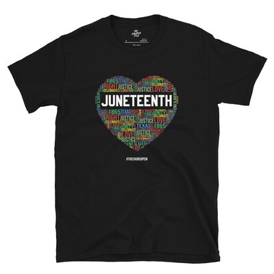 Juneteenth Heart Short-Sleeve Unisex T-Shirt