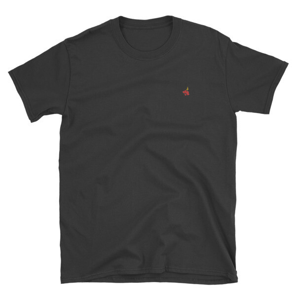 Black Shirt / Red and Yellow Logo