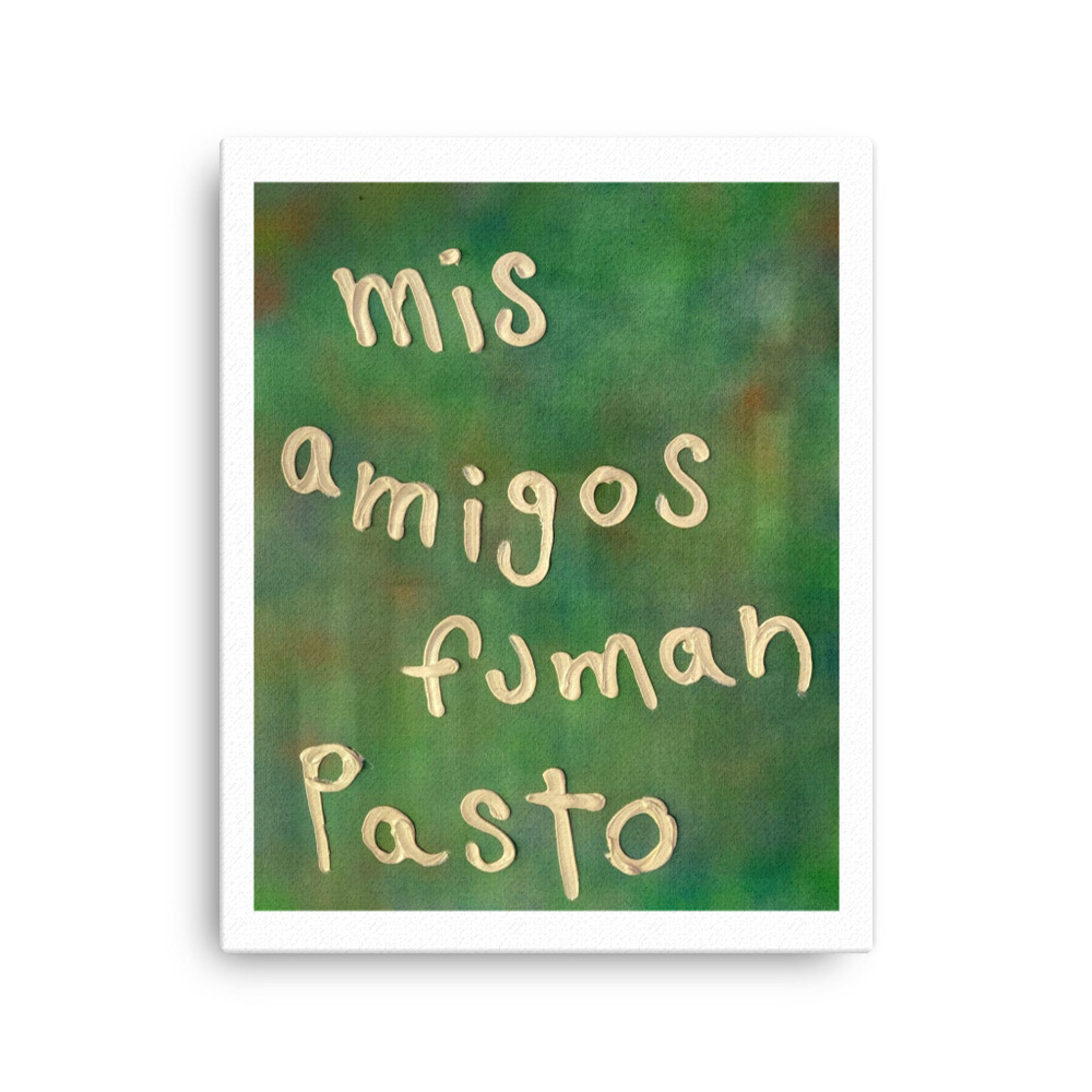 Mis amigos fuman pasto (Print) by Saki Sacarello 