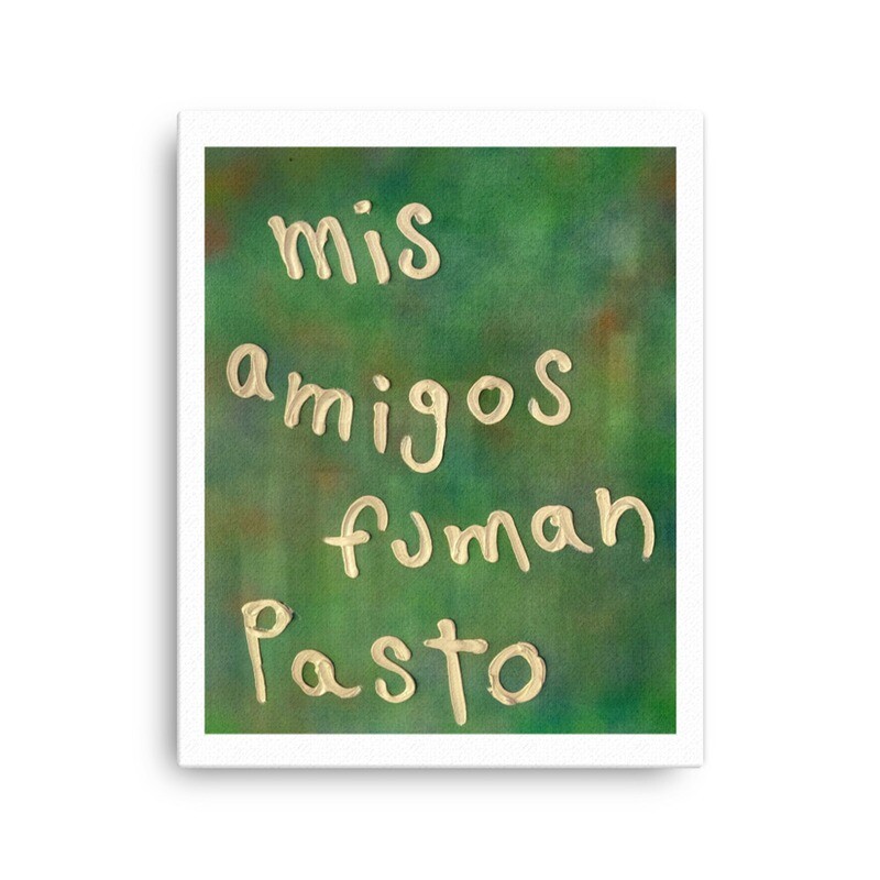 Mis amigos fuman pasto (Print) by Saki Sacarello 