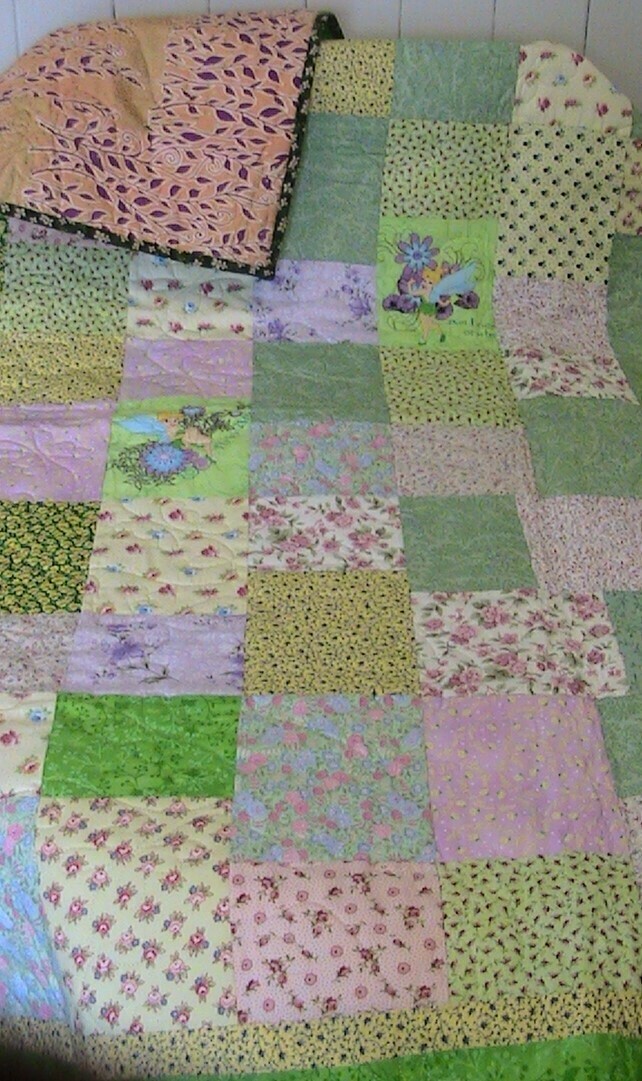 Tinker Bell themed quilt