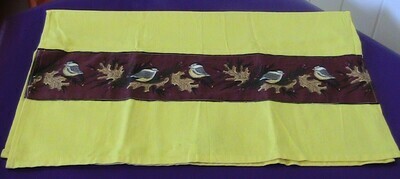 Tea towel with Christmas theme panel