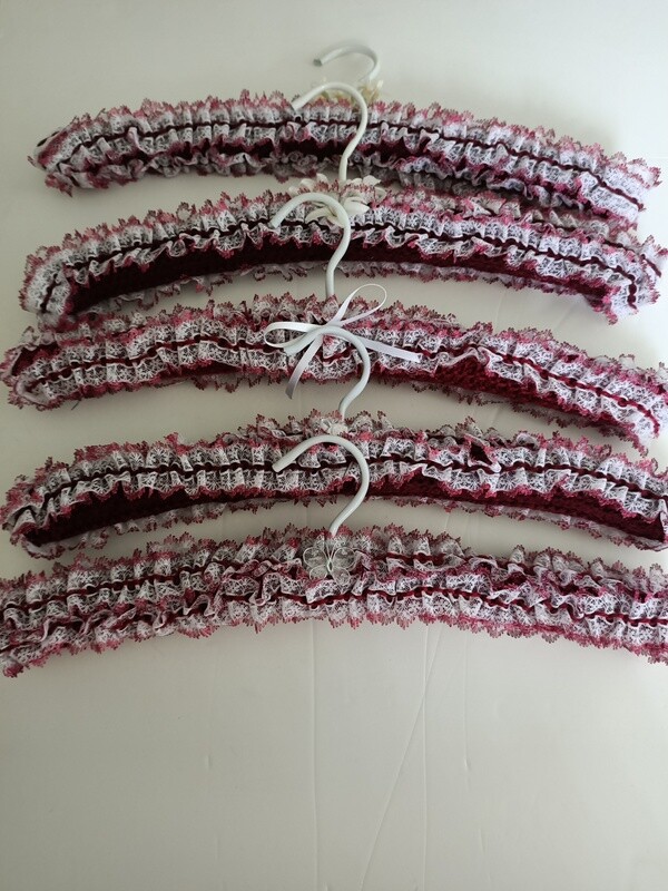 Coat hangers - Burgundy (ref # 134) - Priced each
