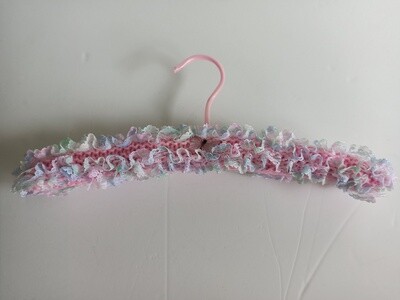 Pink with Butterfly Lace Hanger - Size:  Small (child) (ref # 140)