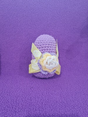 Knit Plush Easter Egg Purple