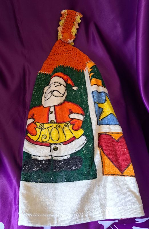 Hanging hand towel - Santa Christmas theme