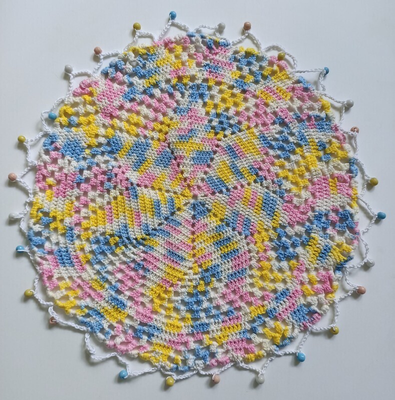 Beaded Jug Cover - Multi coloured (ref # 9)