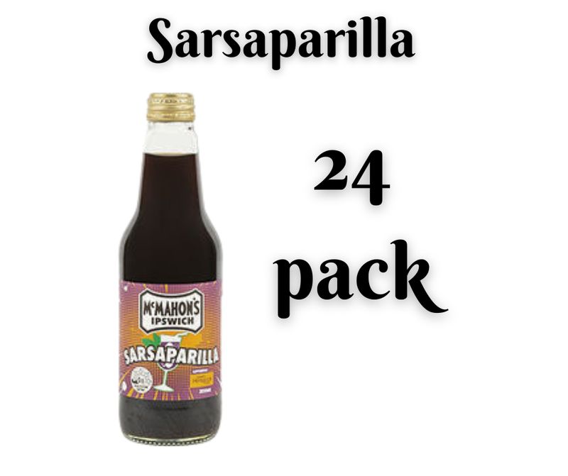 McMahon's Sarsaparilla 24 pack carton