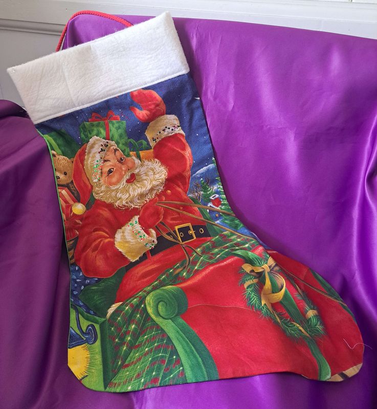 Christmas stocking - Santa - Large