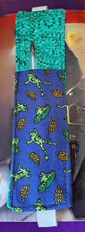 Book mark / pen holder - Frog theme