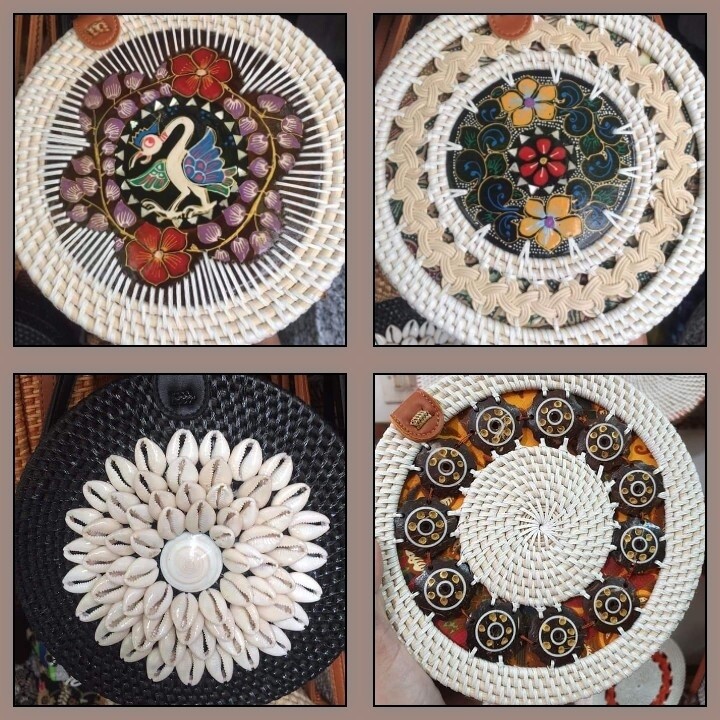 Rattan Bags With Design