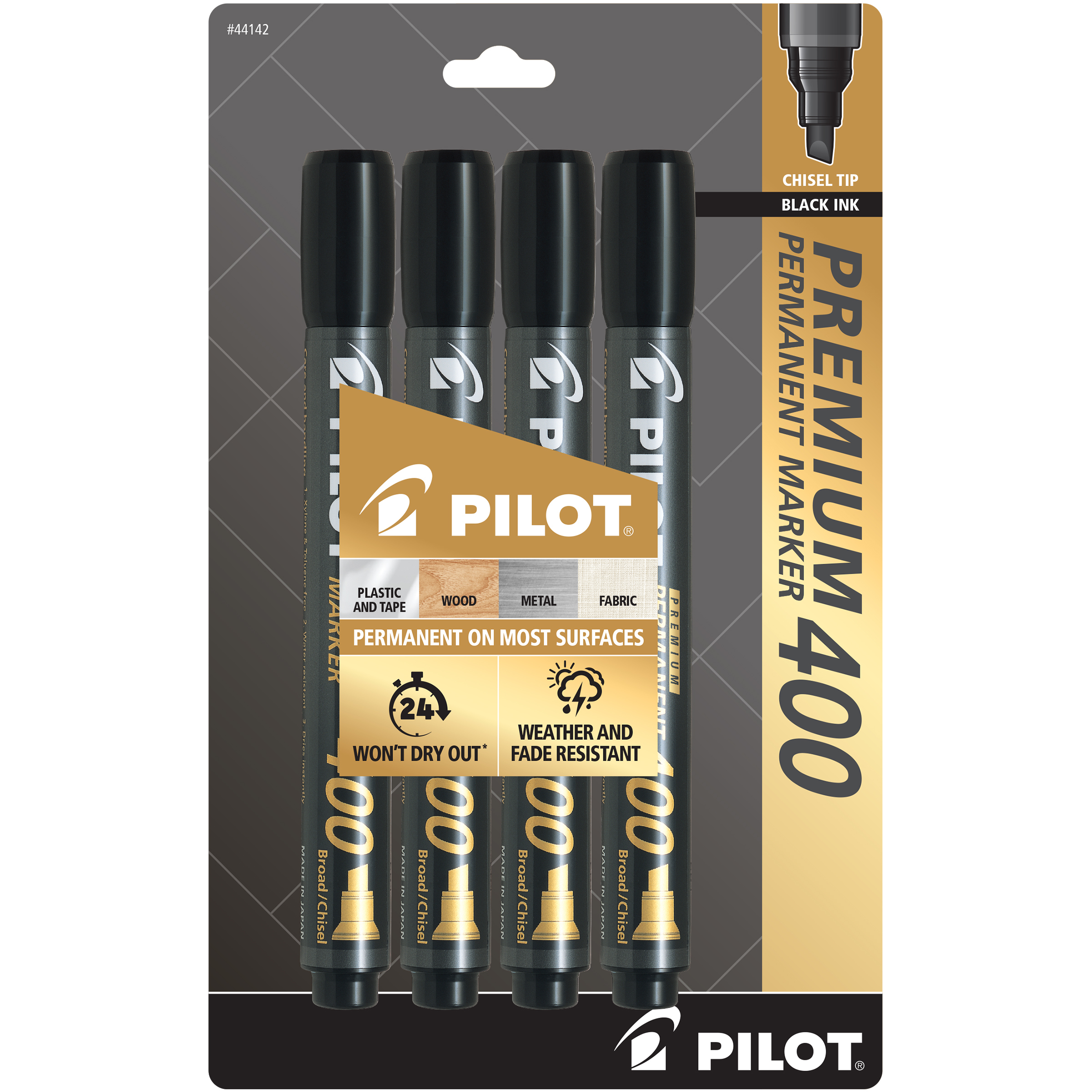 Markers Pilot 400 Bk/4 (IN-6) (44142)
