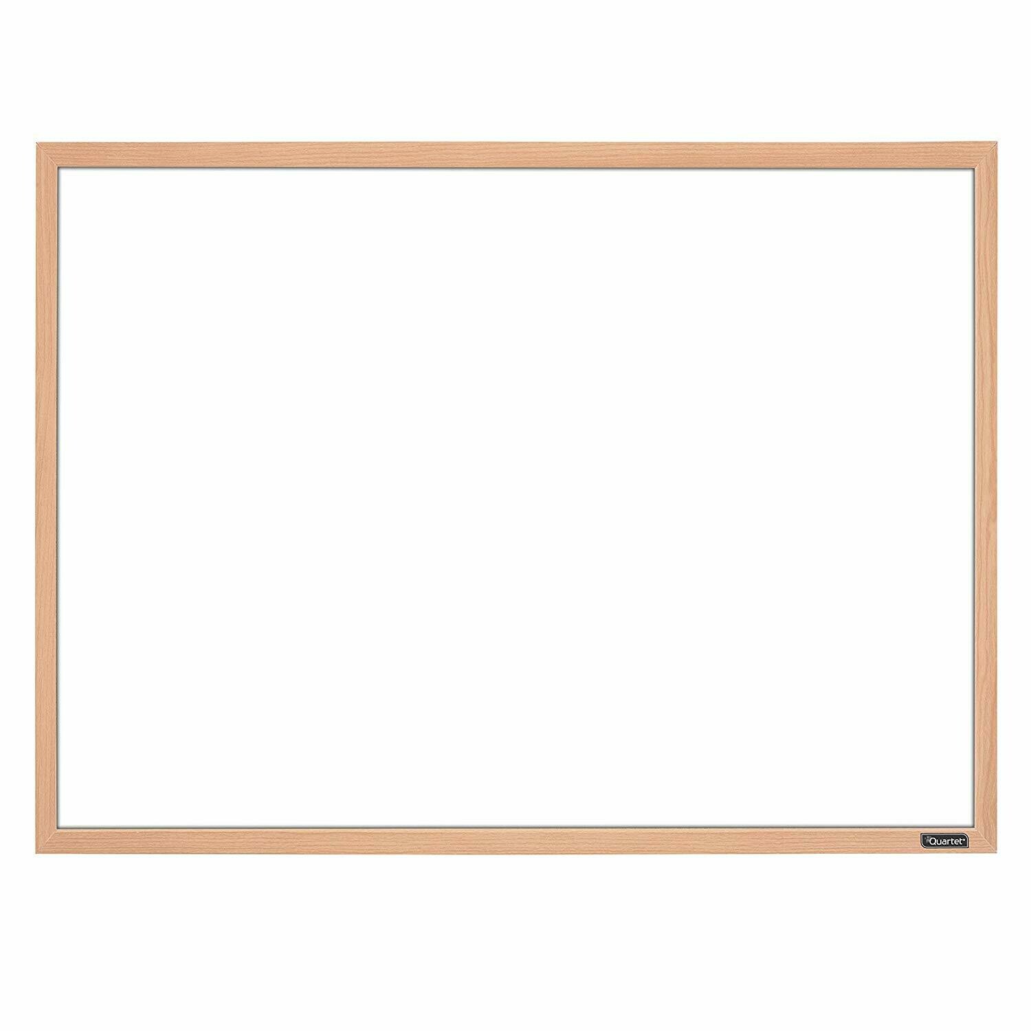 Whiteboard, 17" x 23" Dry Erase Board, White Board, Oak Finish Frame