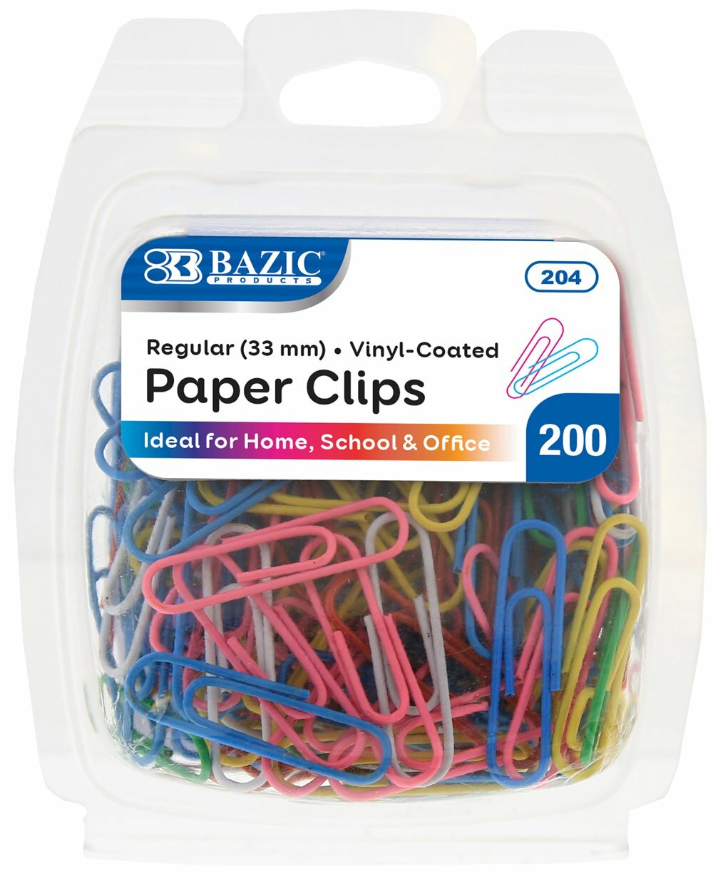 Paper Clips Bazic #1/Colors 200Pk (204)