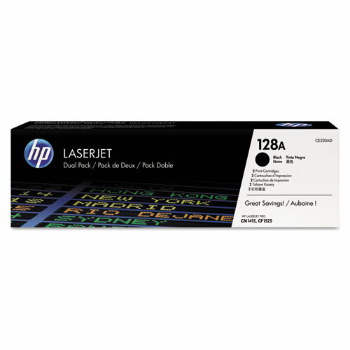 HP / 128A 2-pack Black Original LaserJet Toner Cartridges