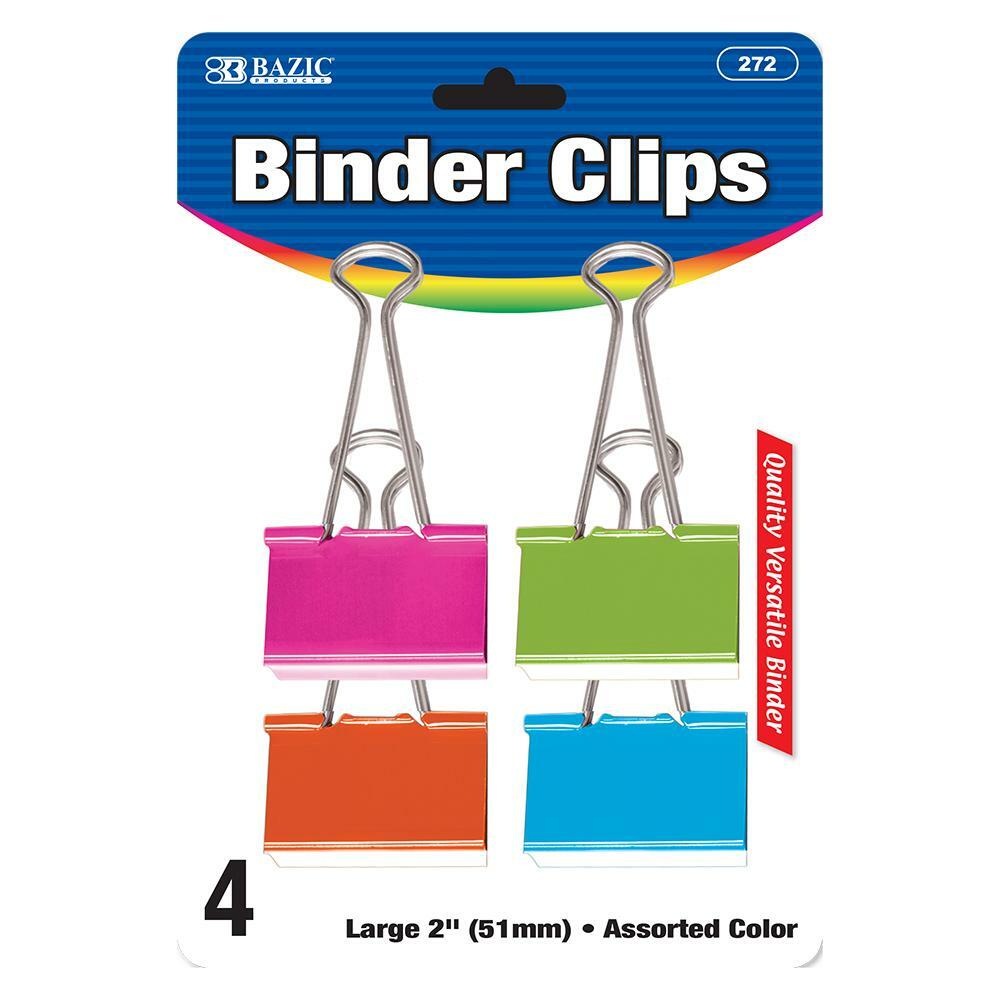 Binder Clips Bazic/4Pk (IN-6) (272)