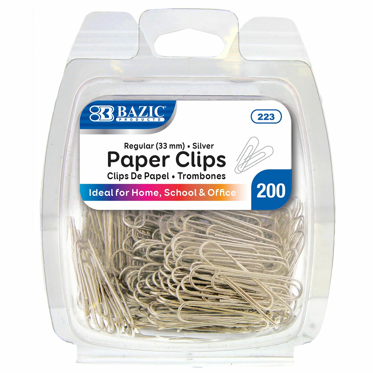 Paper Clips Bazic #1/Silver 200Pk (223)