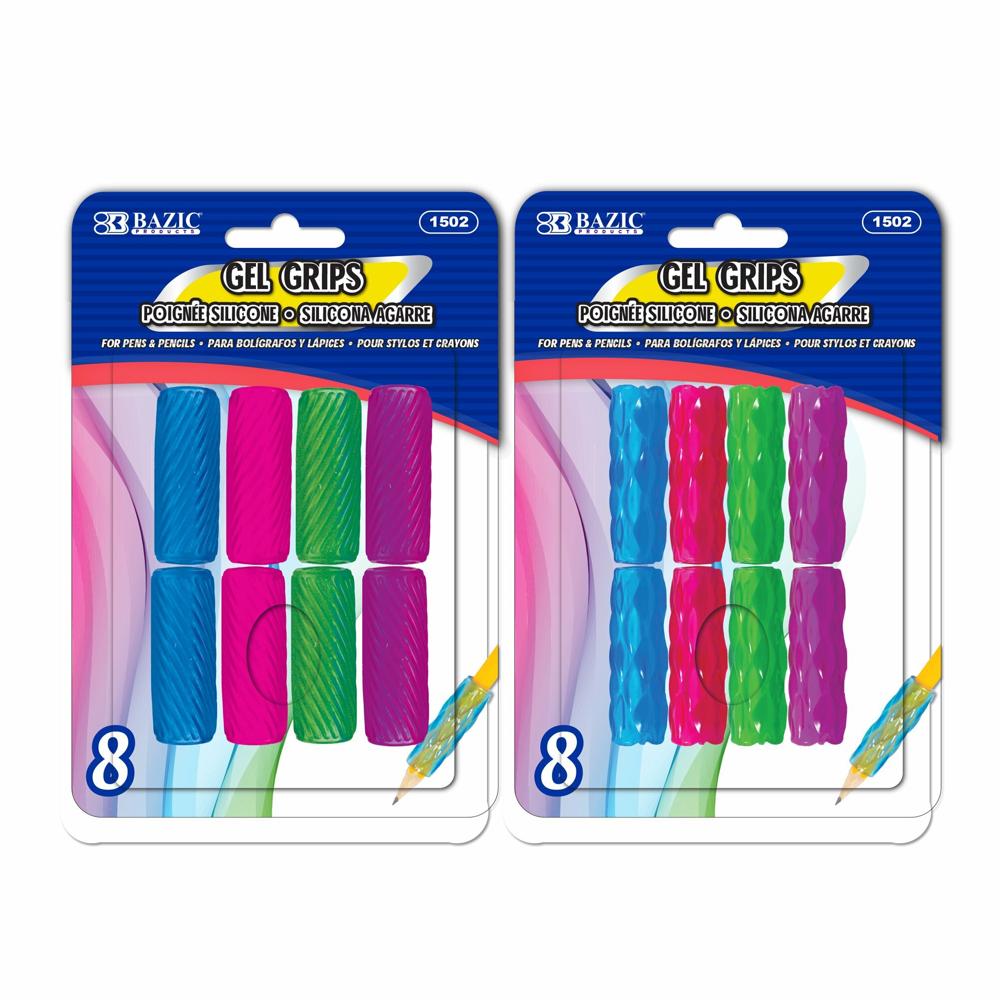 Grips for Pencils/8Pk (IN-6) (1502)