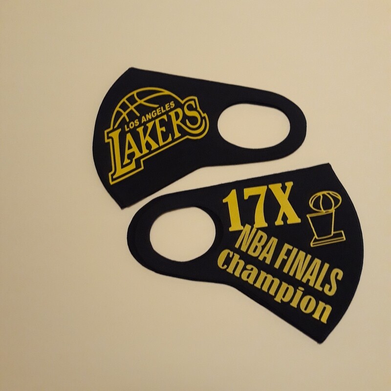 Lakers Championship Double-Sided Face Mask