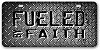Fueled By Faith Car Tag