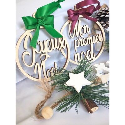 Boules de Noël"petits noeuds"
