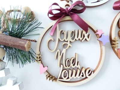 Boules de Noël personnalisées